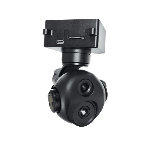 Neues Topotek KHP290G609 Dual Light 3-Achsen-stabilisiertes HDMIIP mit zwei Ausgängen und kleinem AI-Tracking Gimbal High Definition UAV